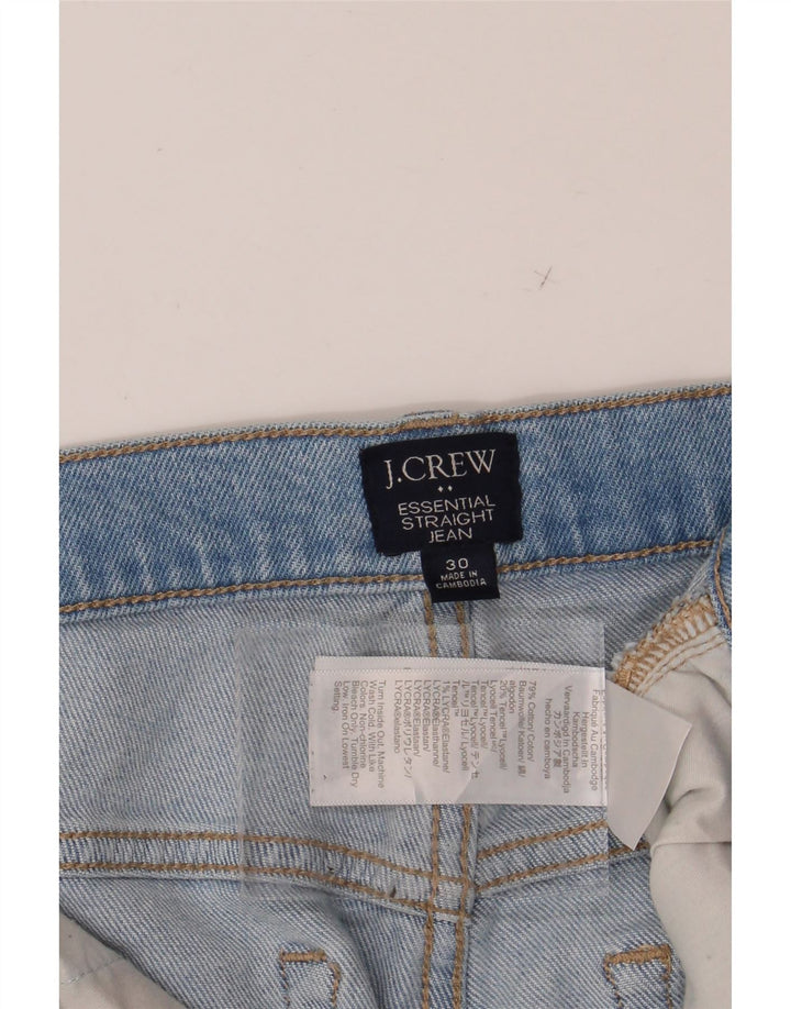 J. CREW Womens Distressed Straight Jeans W30 L27 Blue Cotton Vintage J. Crew and Second-Hand J. Crew from Messina Hembry 