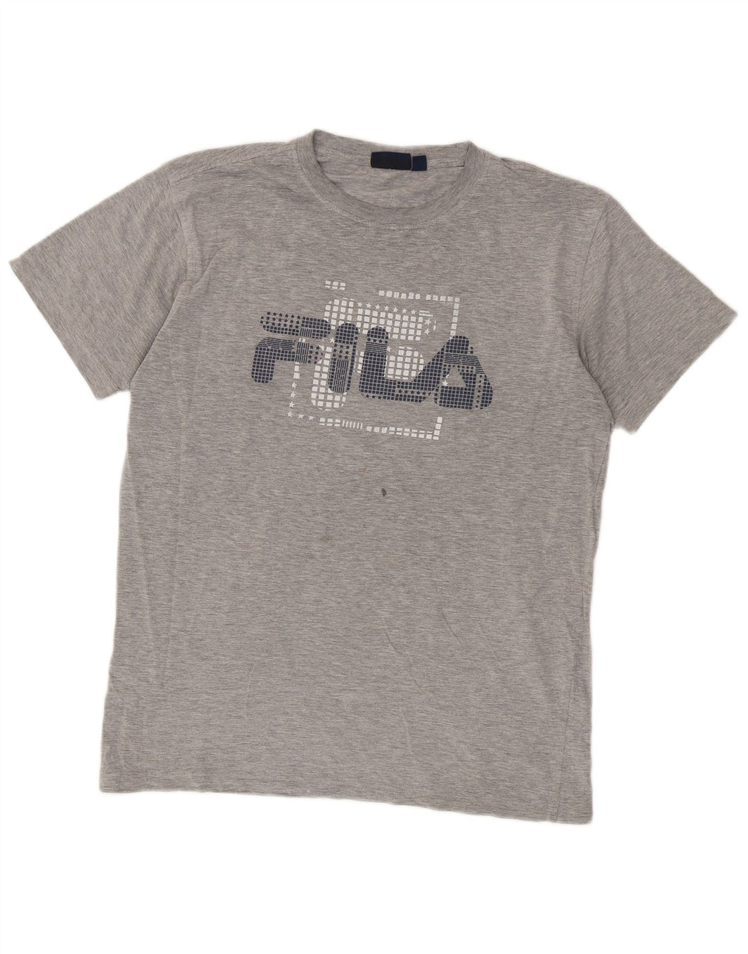 Fila Mens Graphic T-Shirt Top Medium Grey Cotton
