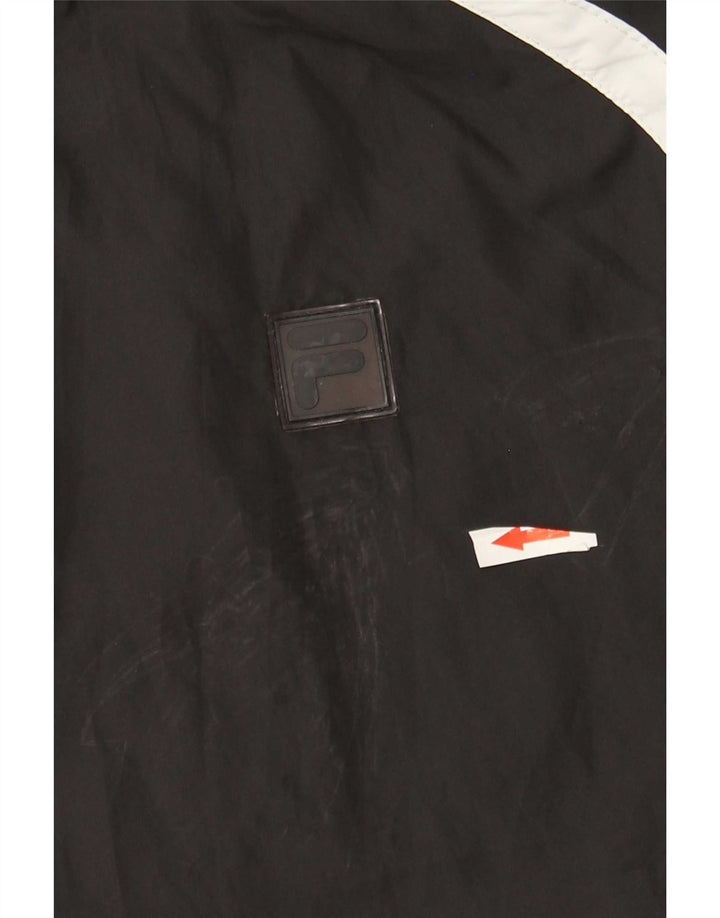 Giacca bomber da uomo Fila UK 40 Large Nero Colourblock Poliestere