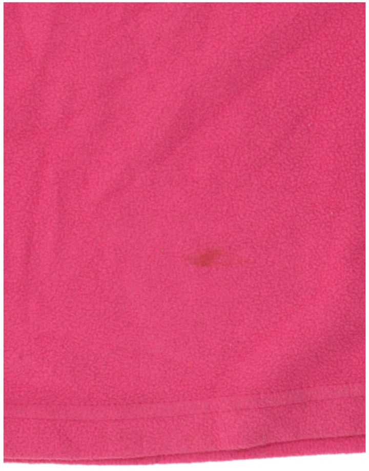 Invicta Womens Zip Neck Fleece Jumper UK 14 Medium Pink Polyester