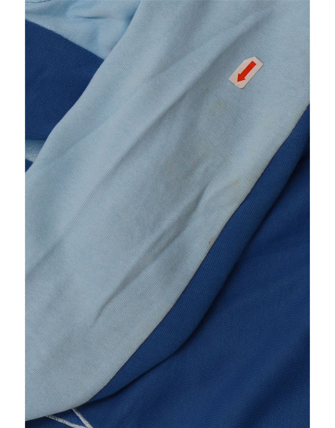 Reebok Mens Graphic Tracksuit Top Jacket Large Blue Colourblock Cotton