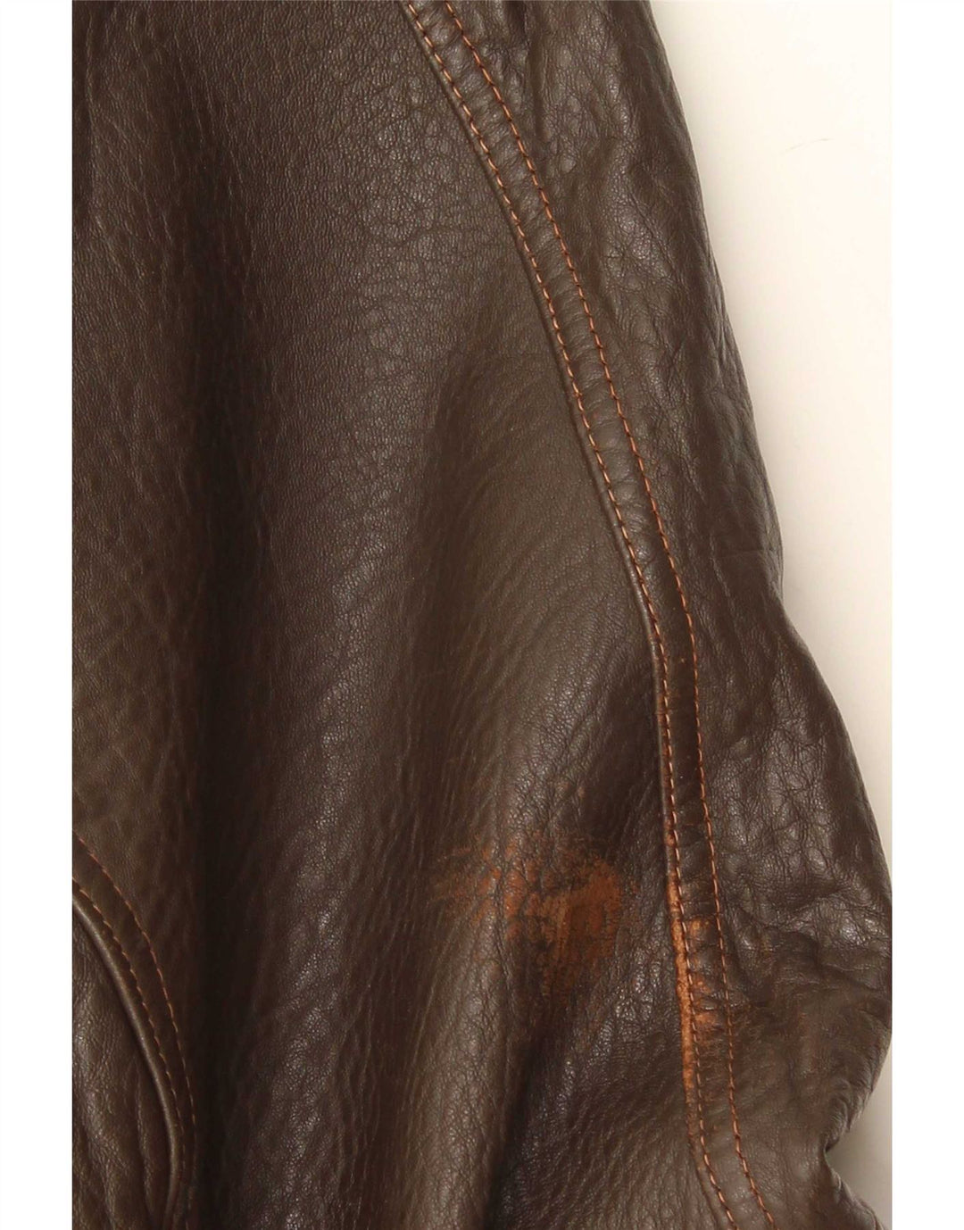 Vintage herre læderjakke IT 48 Medium Brun
