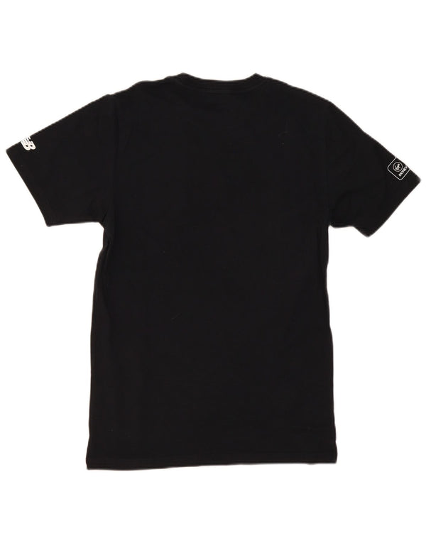 New Balance Herre London Grafisk T-Shirt Top Lille Sort Bomuld