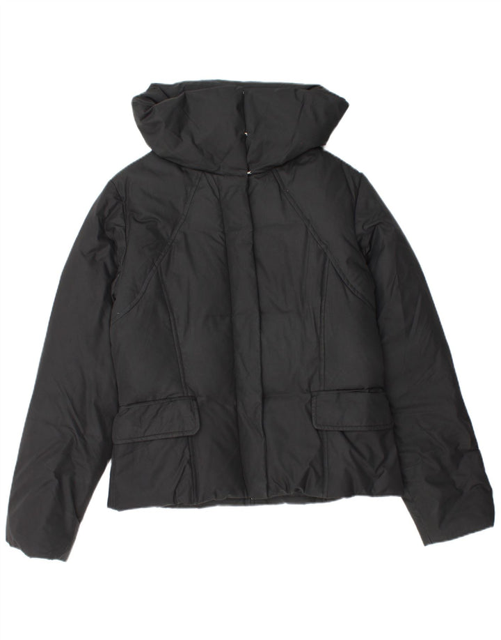 Blue Side Womens Padded Jacket UK 14 Medium Black Polyester