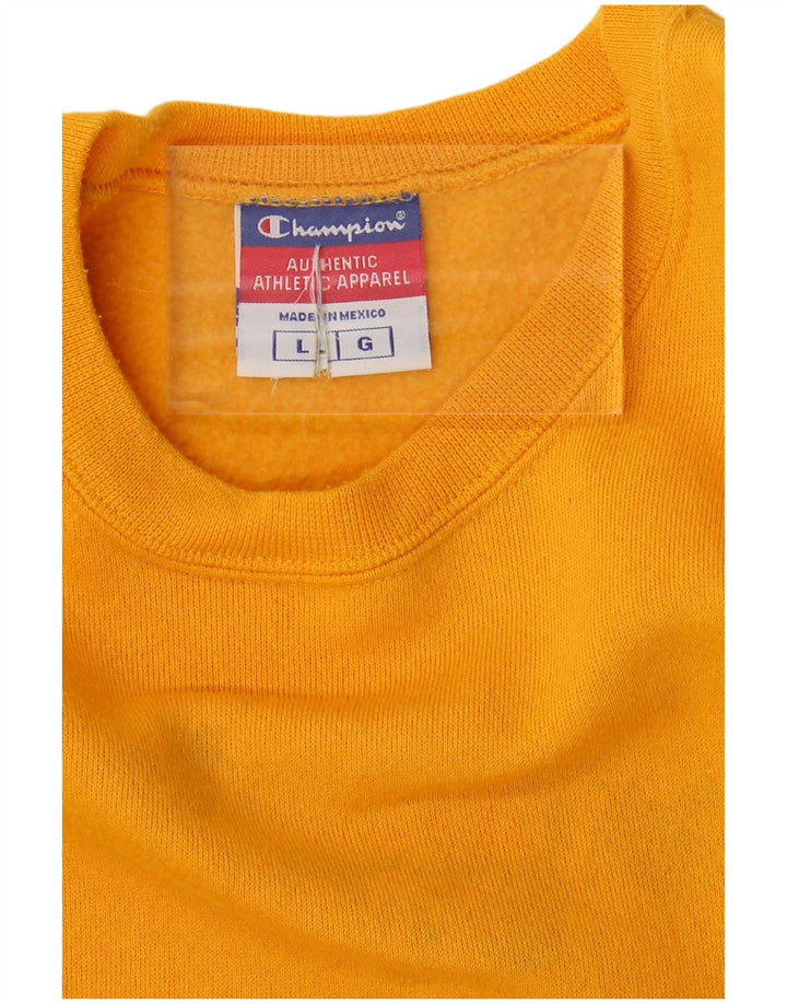 CHAMPION Herre Sweatshirt Jumper Stor Gul Bomuld