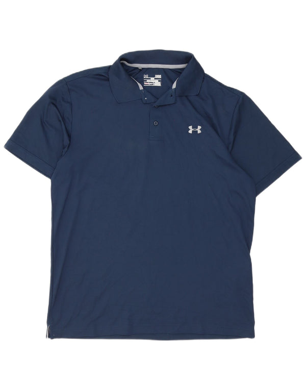 Under Armour Mens Heat Gear pólóing nagy sötétkék poliészter