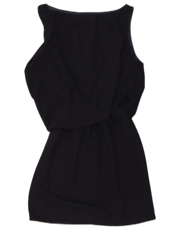 Zara Womens Sleeveless Sheath Dress UK 14 Medium Navy Blue