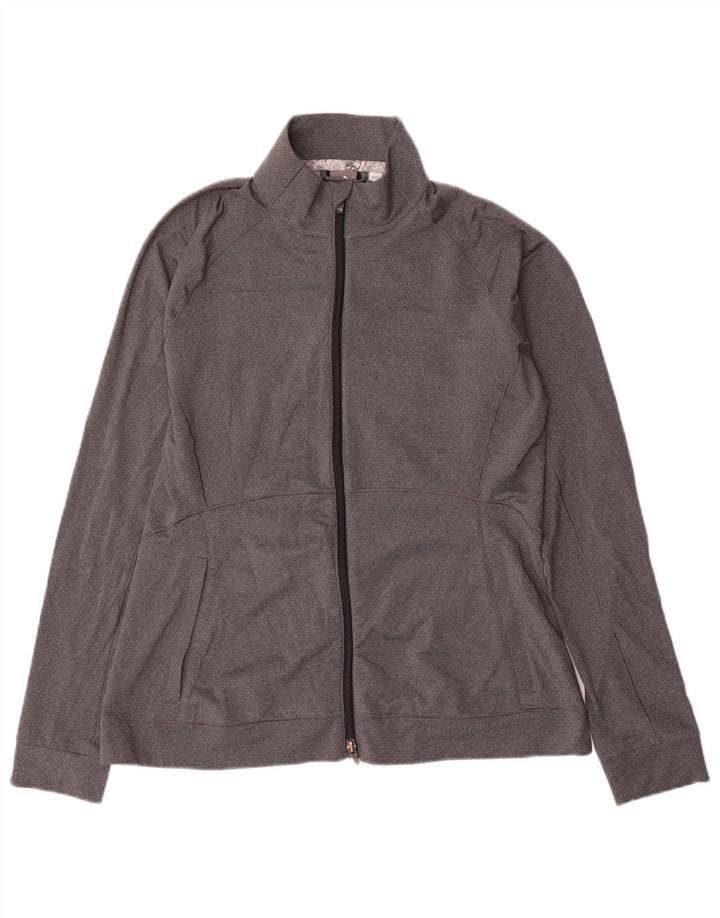 Giacca da tuta da donna Puma UK 16 Large Grigio Colorblock