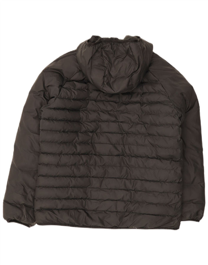 Adidas Veste rembourrée à capuche pour homme UK 40 Large Noir Polyester