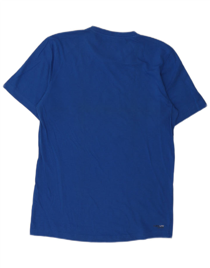 Adidas Mens Graphic T-Shirt Top Medium Blue