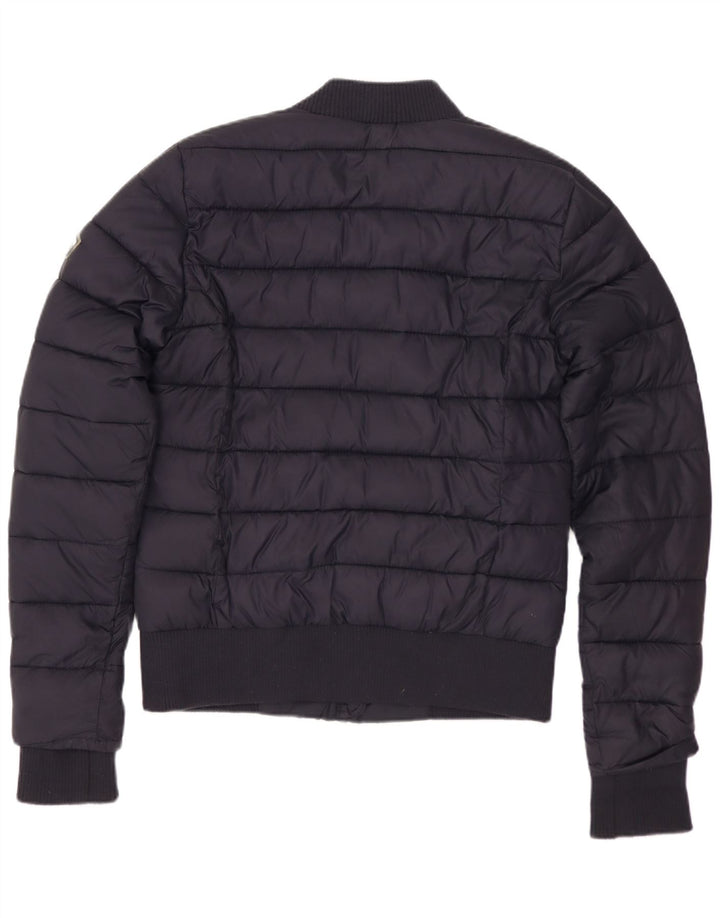 SUPERDRY polstret jakke til kvinder UK 10 Lille marineblå polyester