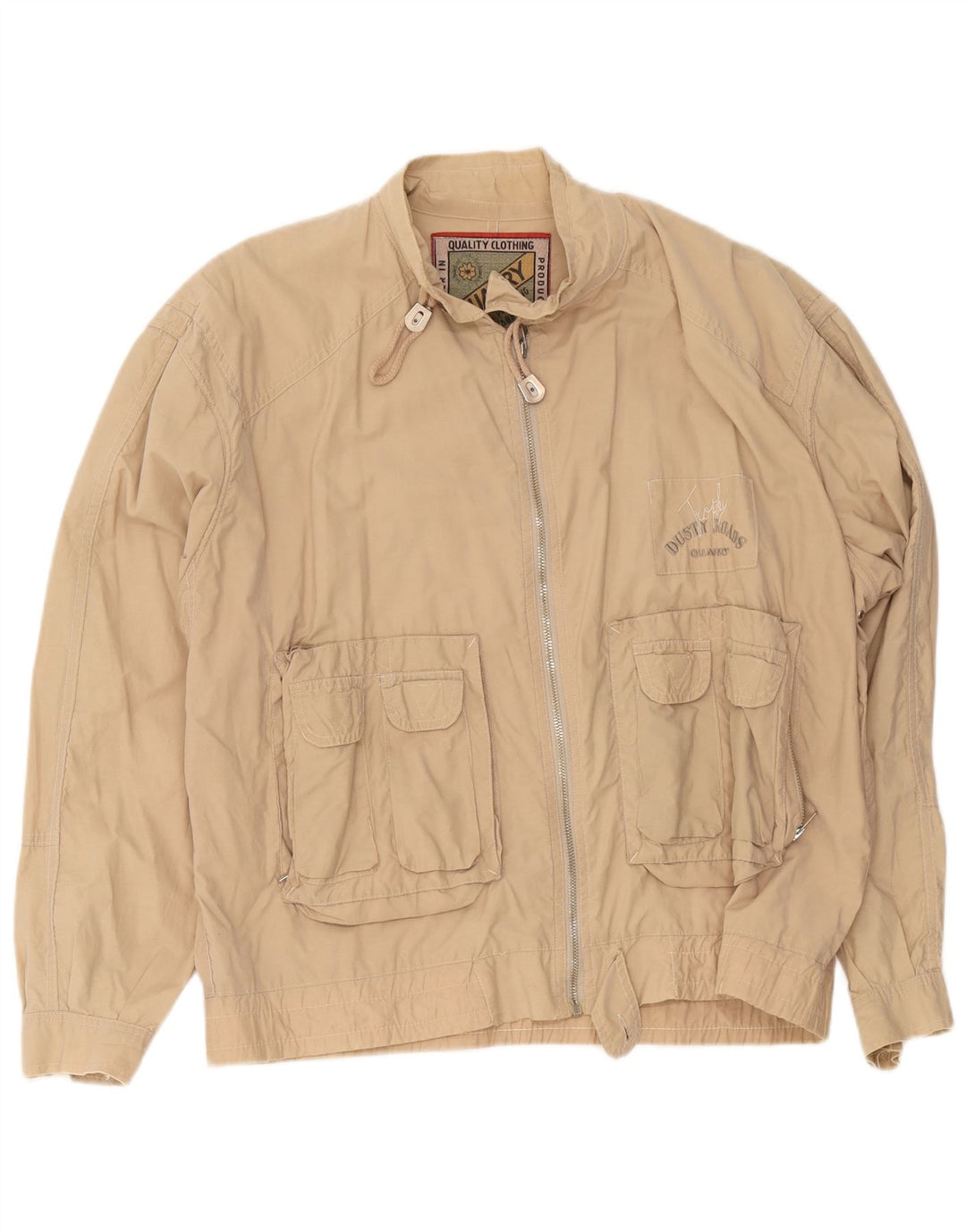 Quarry Mens Utility Jacket UK 42 XL Beige
