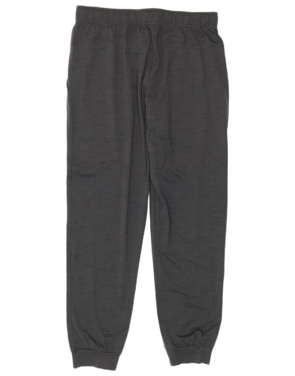 Nike Mens Dri Fit Tracksuit Trousers Joggers Large Grey Flecked Polyester