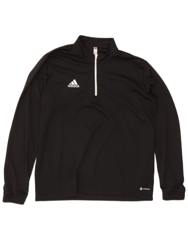 Adidas Uomo Aeroready Zip Collo Pullover Tuta Top XL Poliestere Nero