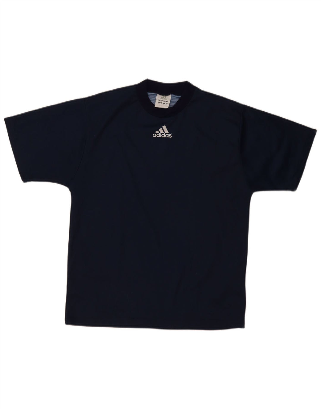Adidas Mens Graphic T-Shirt Top Small Navy Blue Polyester