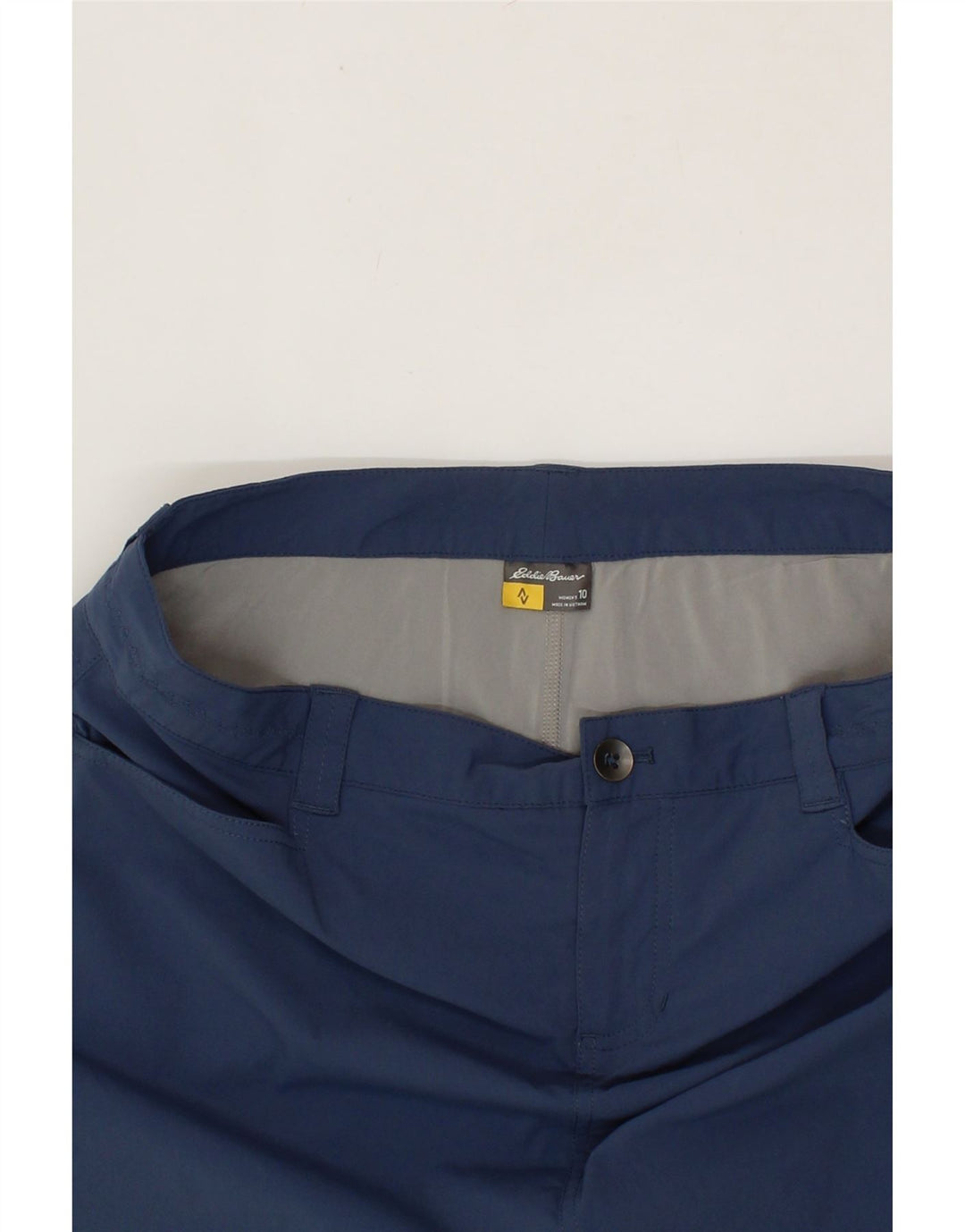 EDDIE BAUER Womens Mini Skirt US 10 Large W34 Blue Nylon Vintage Eddie Bauer and Second-Hand Eddie Bauer from Messina Hembry 