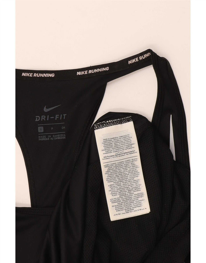 Damska kamizelka Nike Dri Fit Top UK 10, mała, czarna, poliester