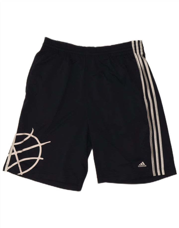 Męskie spodenki sportowe Adidas Graphic, średnie granatowe