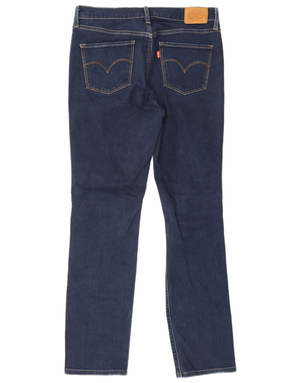 Levi's Womens 312 Shaping Slim Jeans W30 L28 Navy Blue Cotton