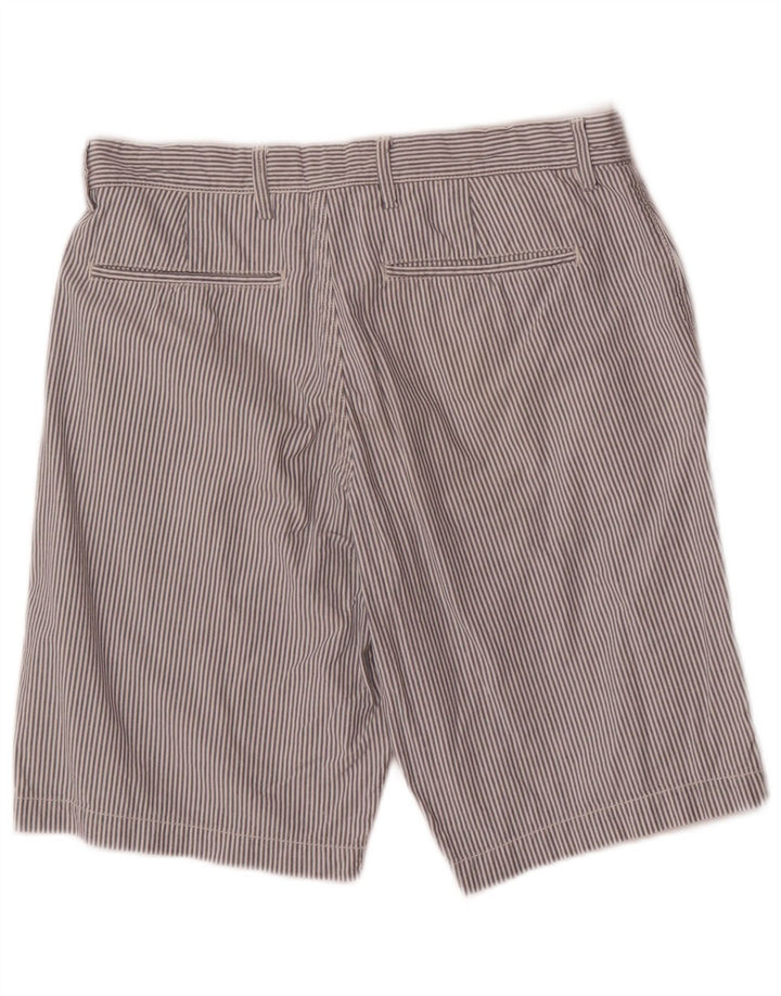 Gap Mens Chino Shorts W29 Small White Striped Cotton
