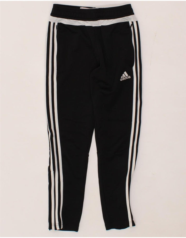 ADIDAS Boys Climacool Tracksuit Trousers 9-10 Years  Black Polyester Vintage Adidas and Second-Hand Adidas from Messina Hembry 