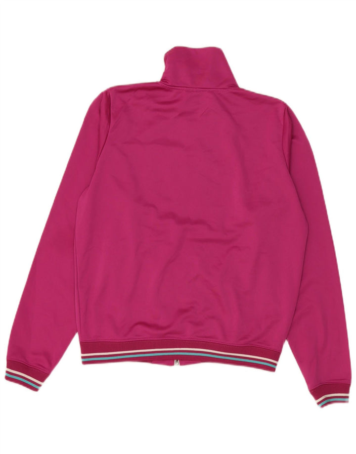 Fila Womens Tracksuit Top Jacket UK 10 Small Pink Polyester
