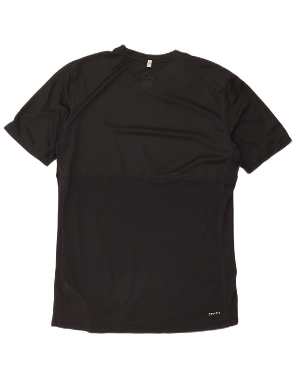 Nike Mens Dri Fit T-Shirt Top Medium Black Polyester Sports