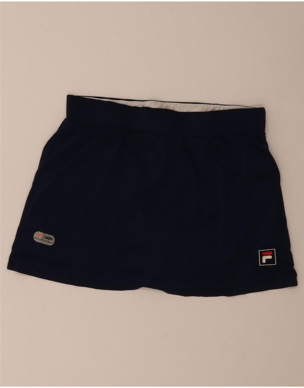 Fila Damen Tennisrock UK 10 Small Marineblau Polyester