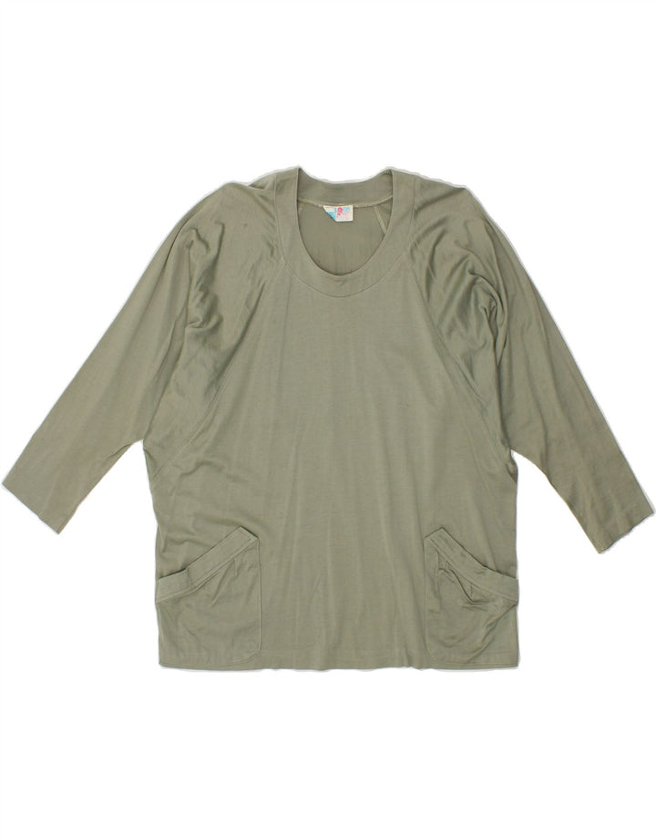 BALLOON Womens Top Long Sleeve UK 16 Large Grey Vintage Balloon and Second-Hand Balloon from Messina Hembry 