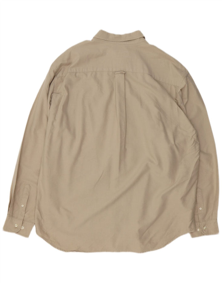 EDDIE BAUER Mens Shirt XL Beige Cotton