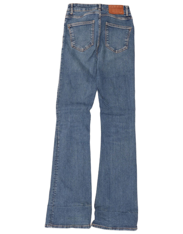 Zara Damen Schlagjeans EU 38 Small W28 L33 Blau