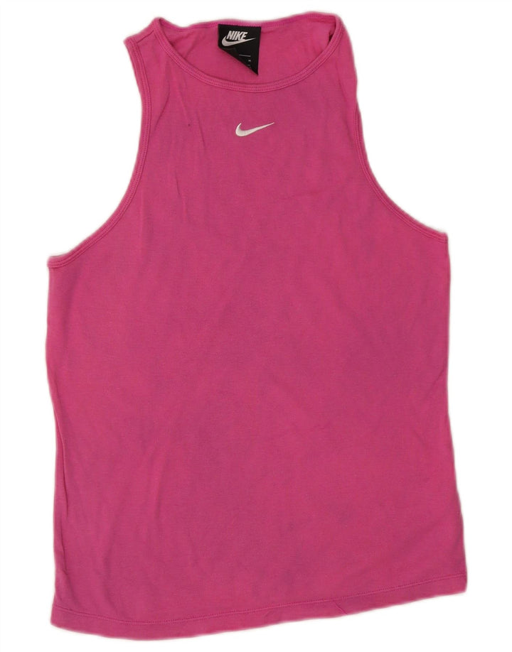 Canotta Nike da donna UK 12 cotone rosa medio