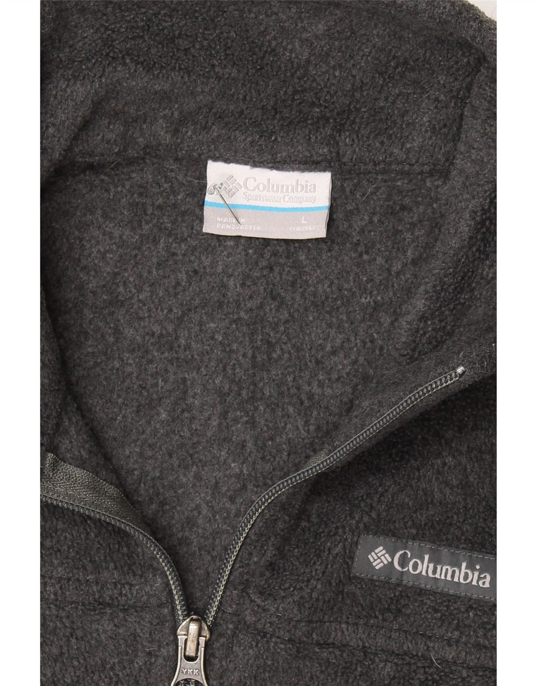COLUMBIA Womens Fleece Jacket UK 14/16 Large Grey Polyester Vintage Columbia and Second-Hand Columbia from Messina Hembry 