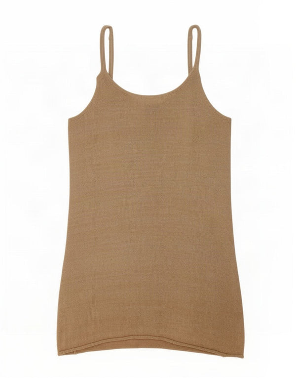 Zara Robe Slip Femme UK 10 Petit Nylon Beige