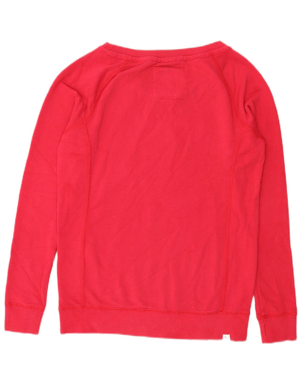 Puma Womens Graphic Sweatshirt Jumper UK 12 Medium Pink Cotton