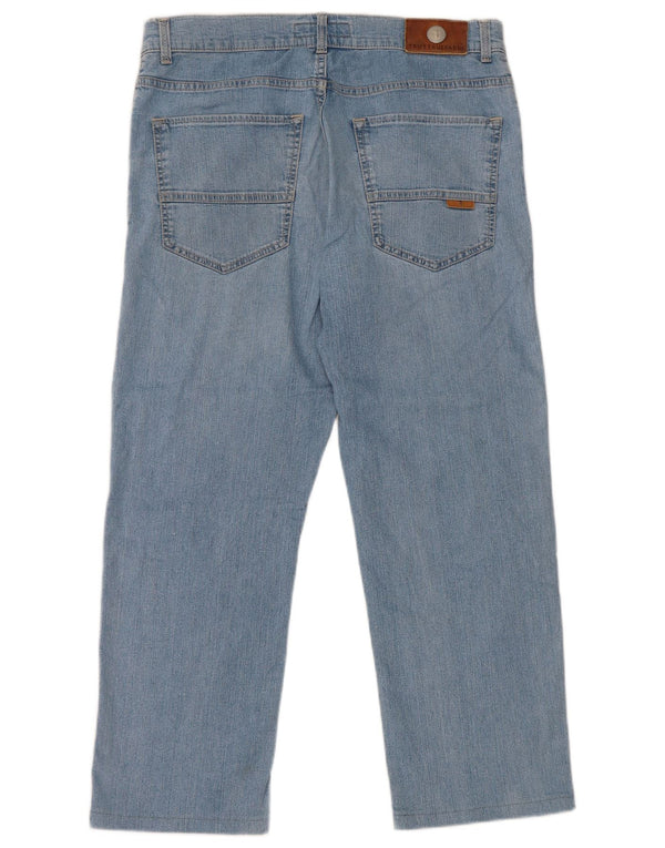 Женские укороченные джинсы Trussardi W33 L25 синие