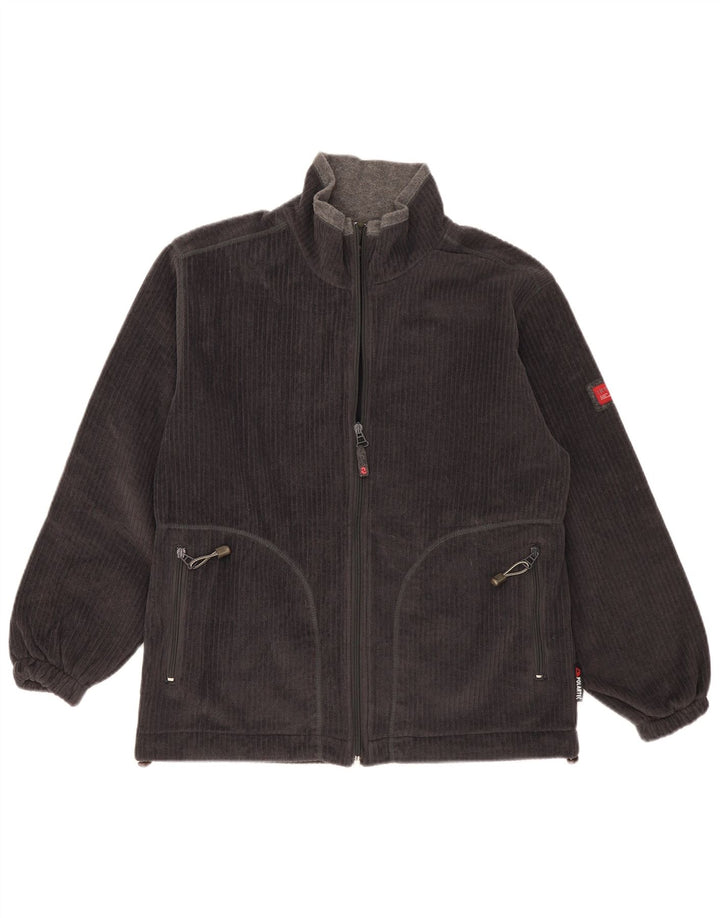 Invicta Veste de survêtement en velours pour homme Petit gris Polyester