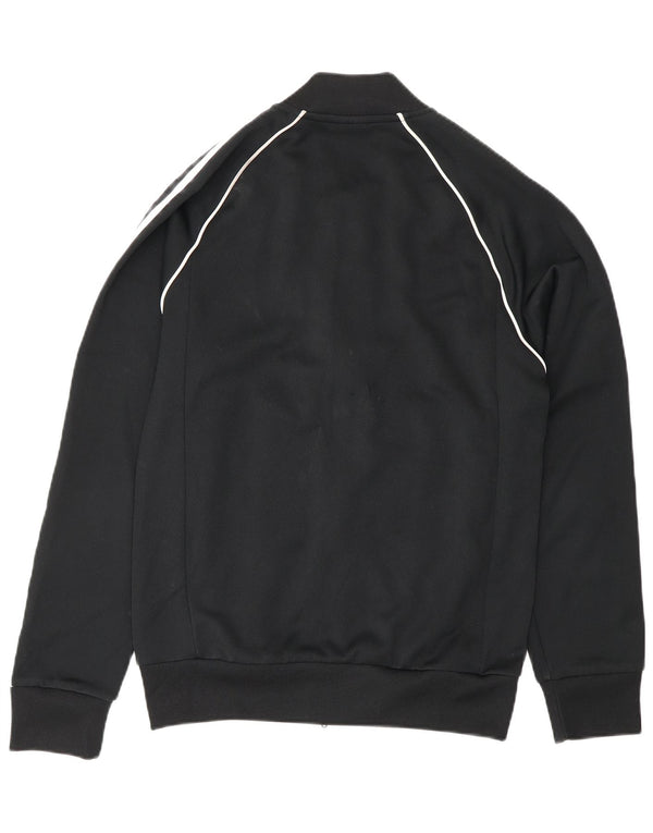 Adidas Veste de survêtement coupe régulière pour homme, petit, noir, polyester