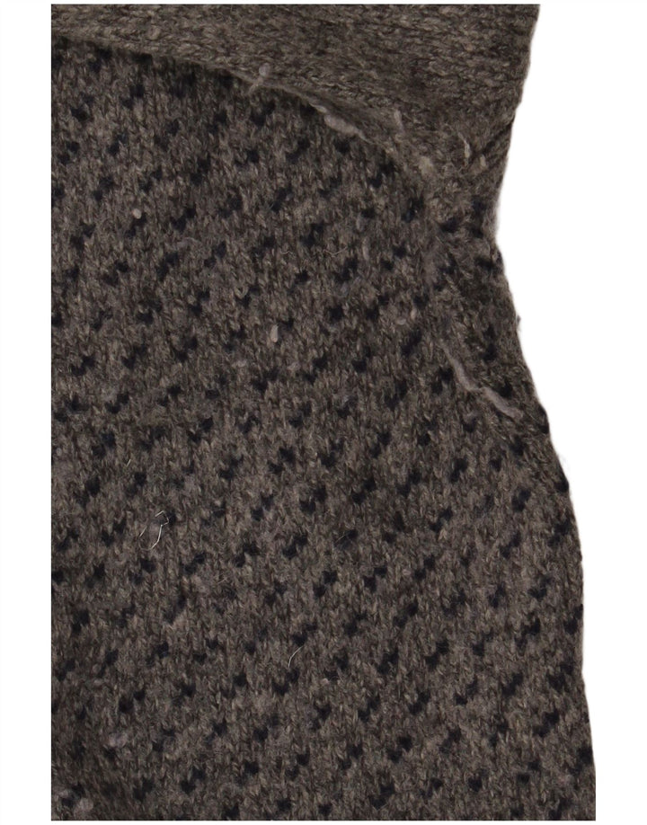 White Stuff Mens Crew Neck Jumper Sweater XL Grey Spotted Lambswool