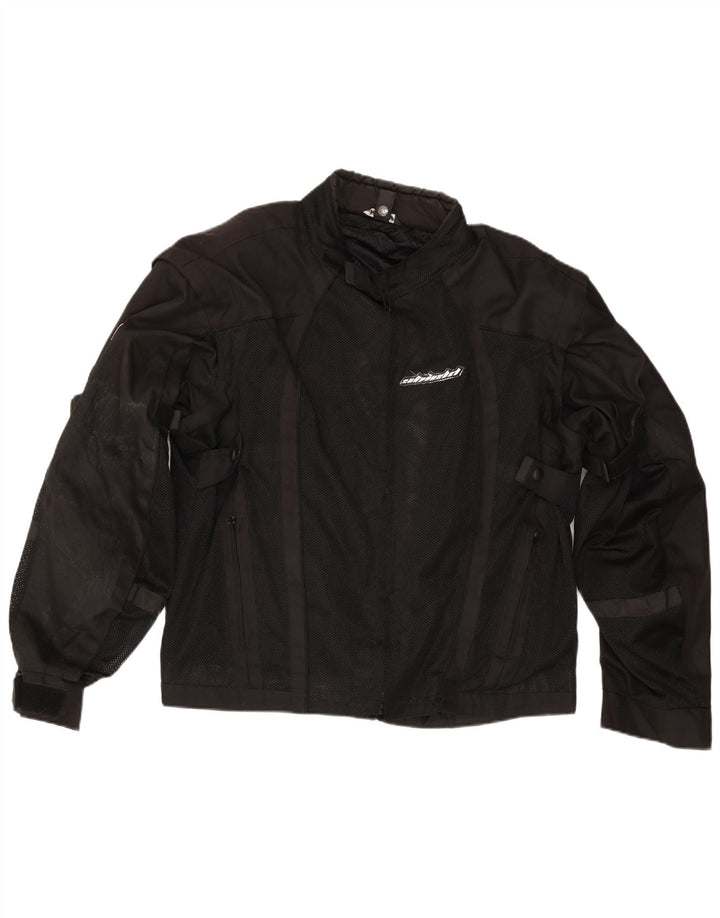 Vintage Mens Racer Jacket UK 48 4XL Black
