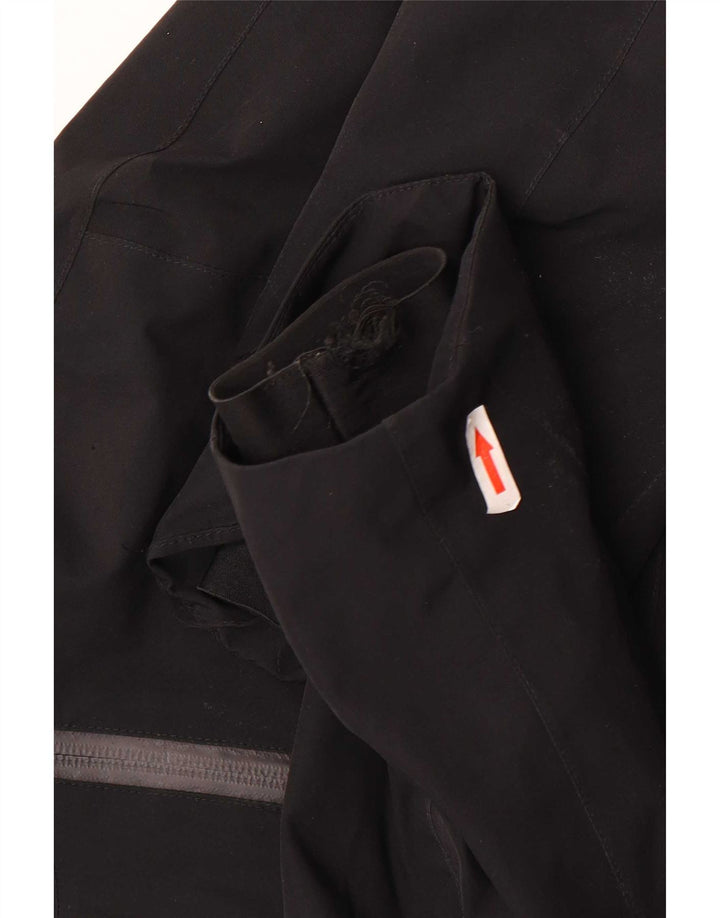 Timberland Mens Hooded Rain Jacket UK 36 Small Black Polyester