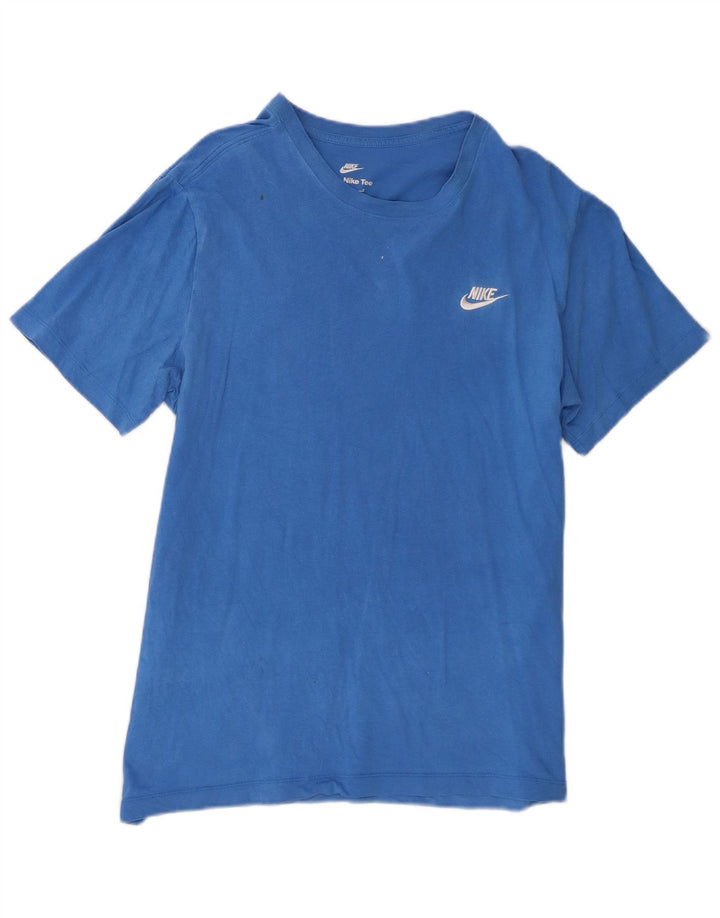 T-shirt da uomo Nike Top Large in cotone blu