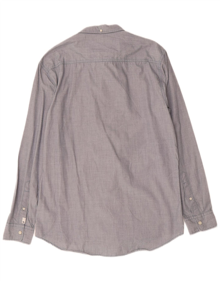 Camisa Quiksilver Hombre Modern Fit Algodón Azul Medio