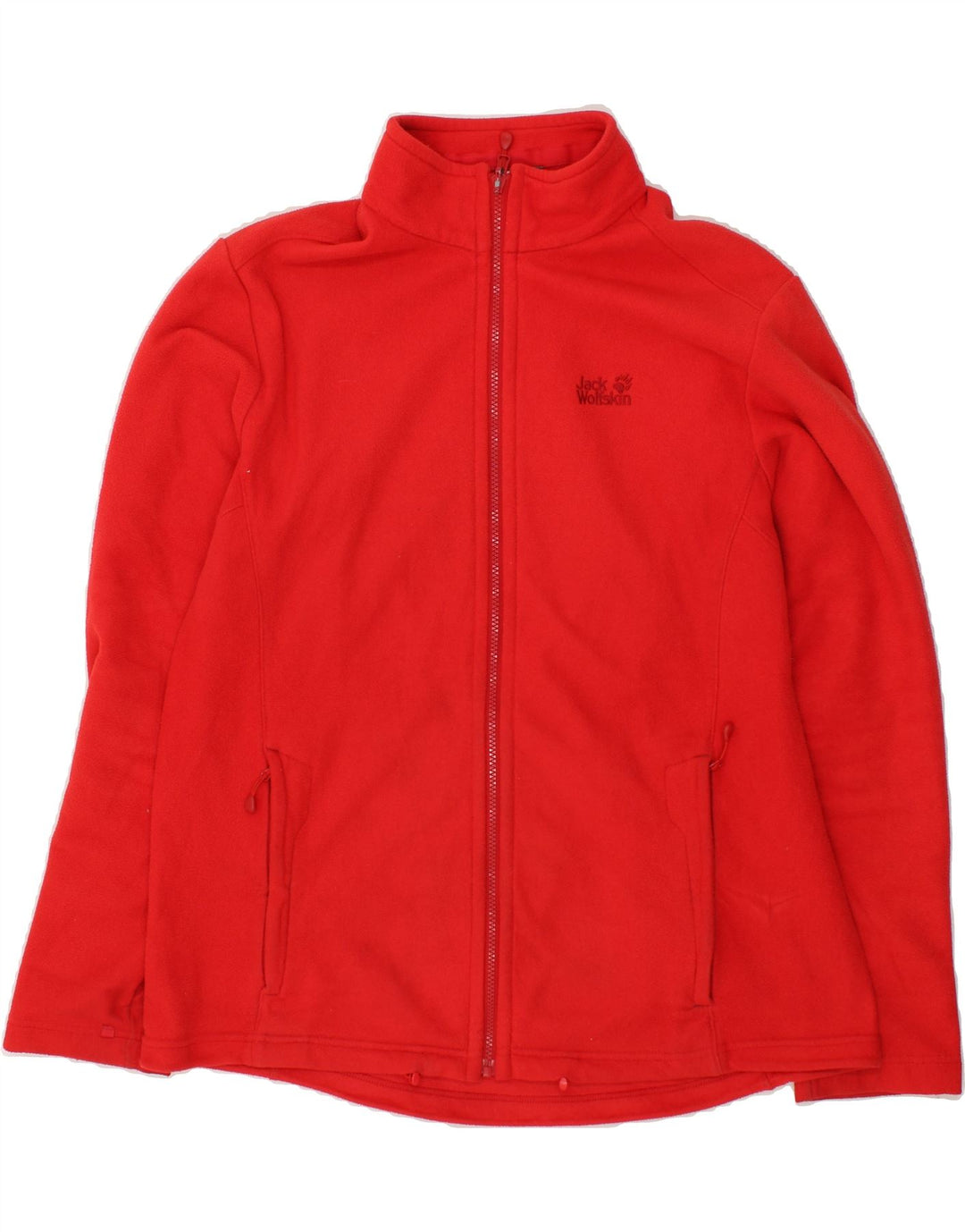 JACK WILLS Womens Fleece Jacket UK 48 2XL Red Polyester Vintage Jack Wills and Second-Hand Jack Wills from Messina Hembry 