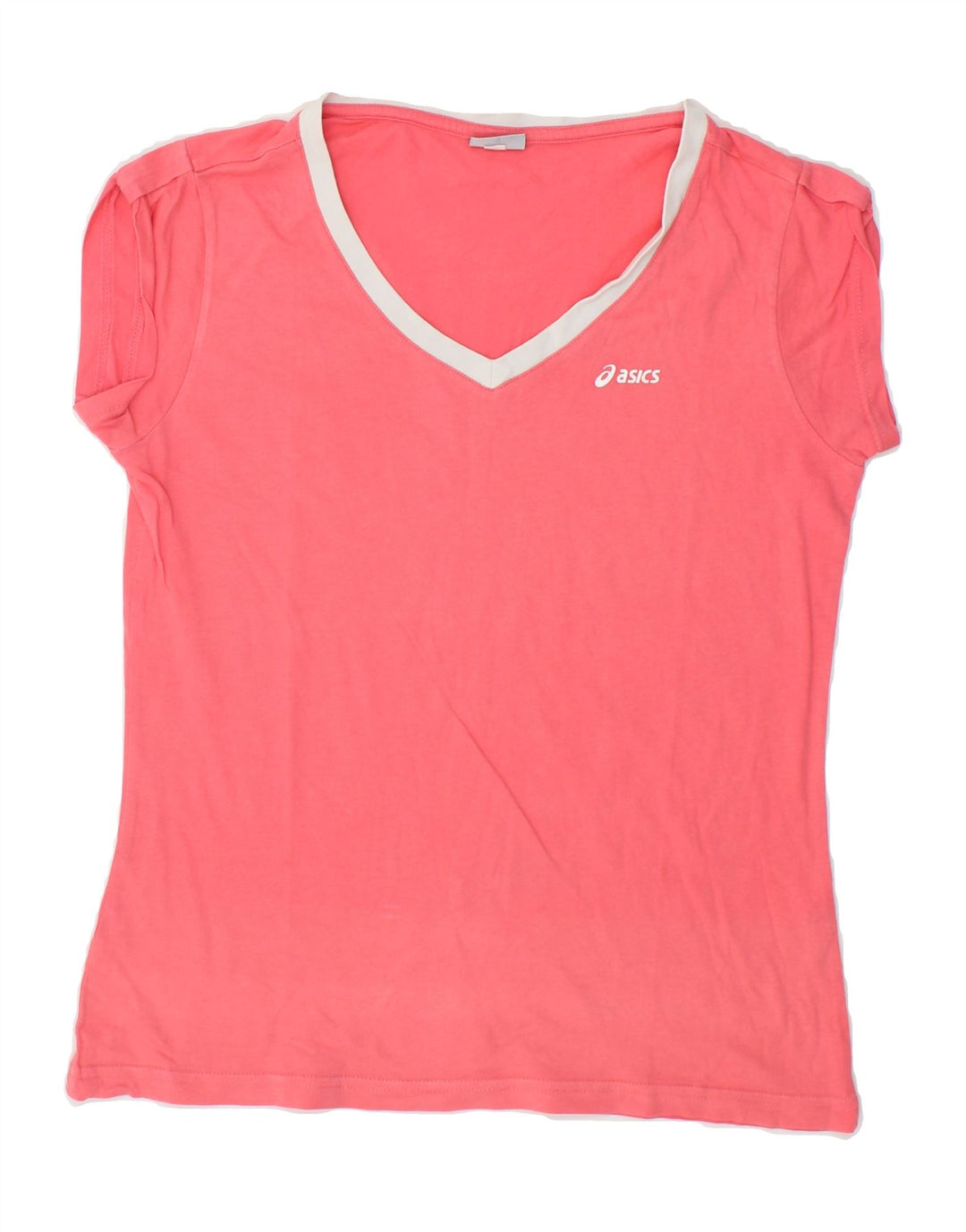 ASICS Womens T-Shirt Top UK 12 Medium Pink Vintage Asics and Second-Hand Asics from Messina Hembry 