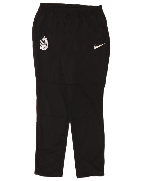 Nike Mens Dri Fit Tracksuit Trousers Large Black Polyester