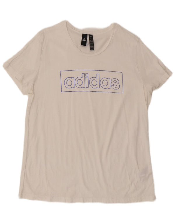 Женская футболка с рисунком Adidas Top UK 20/22 XL, белый хлопок