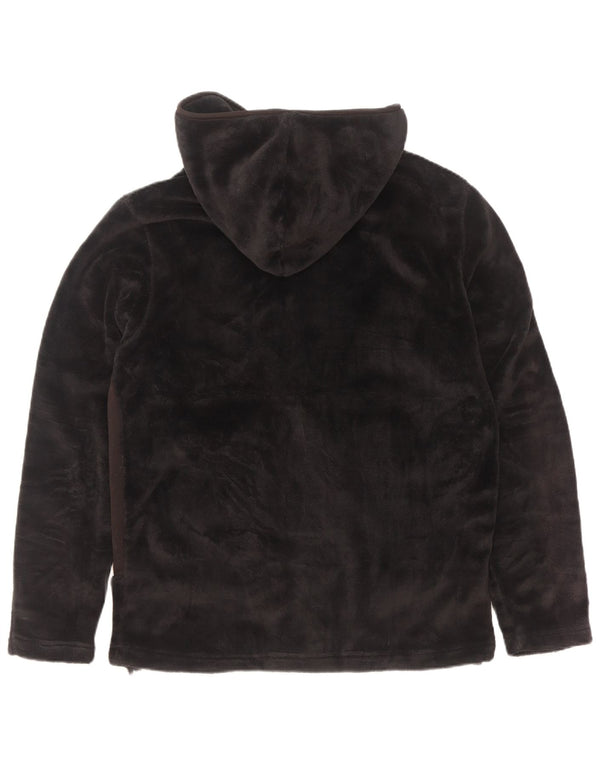 Brugi Chaqueta polar con capucha para hombre UK 40 Large Poliéster con bloques de color negro
