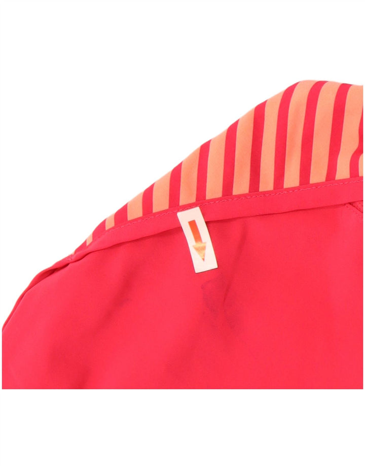 Puma Womens Sport Shorts UK 12 Medium Pink Striped Polyester