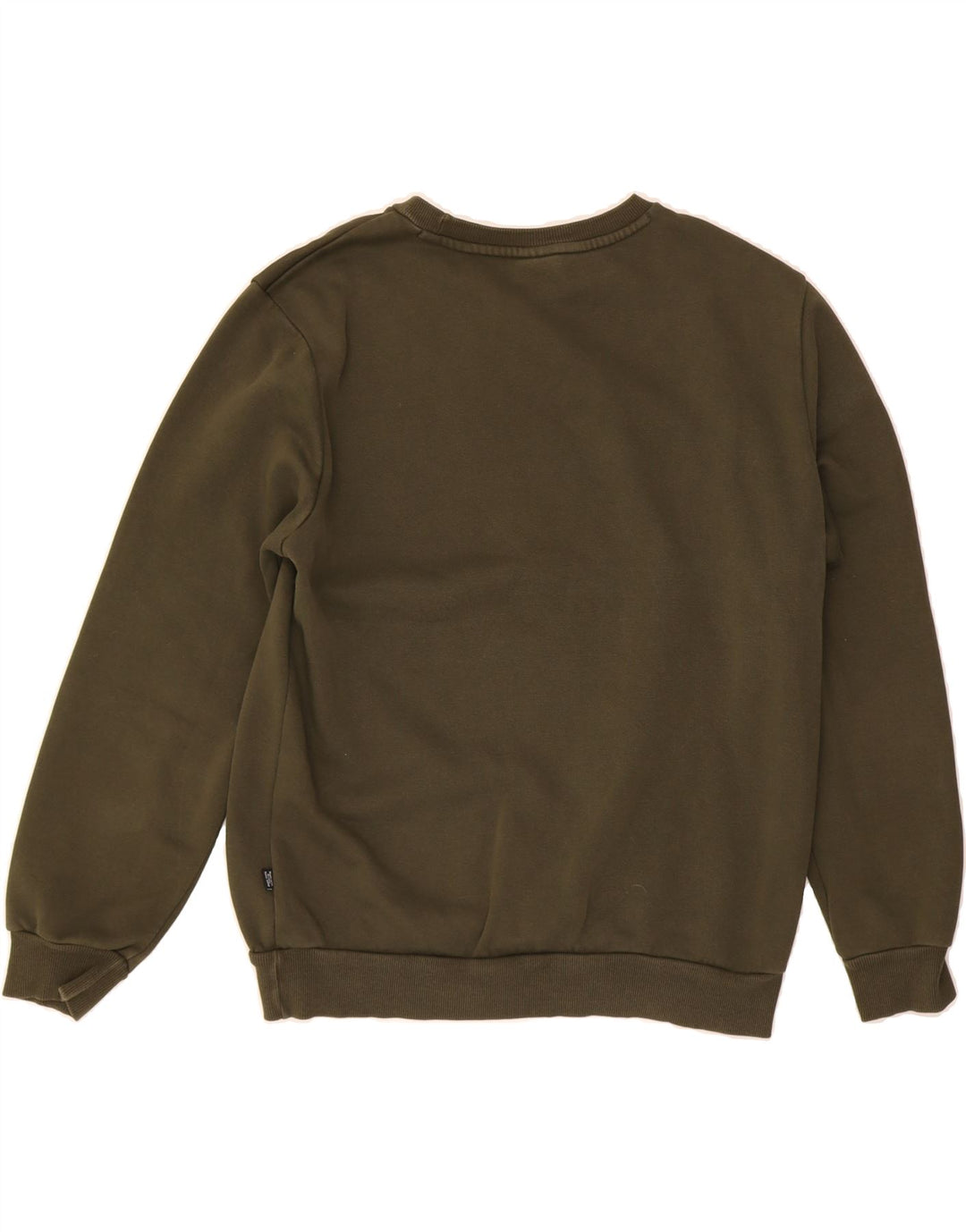 PUMA Mens Graphic Sweatshirt Jumper Medium Khaki Cotton Vintage Puma and Second-Hand Puma from Messina Hembry 
